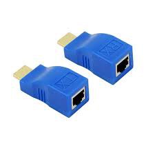 Bộ HDMI to LAN 30m, kéo dài hdmi qua dây mạng 30m.bảo hành 6 tháng.shopphukienvtq