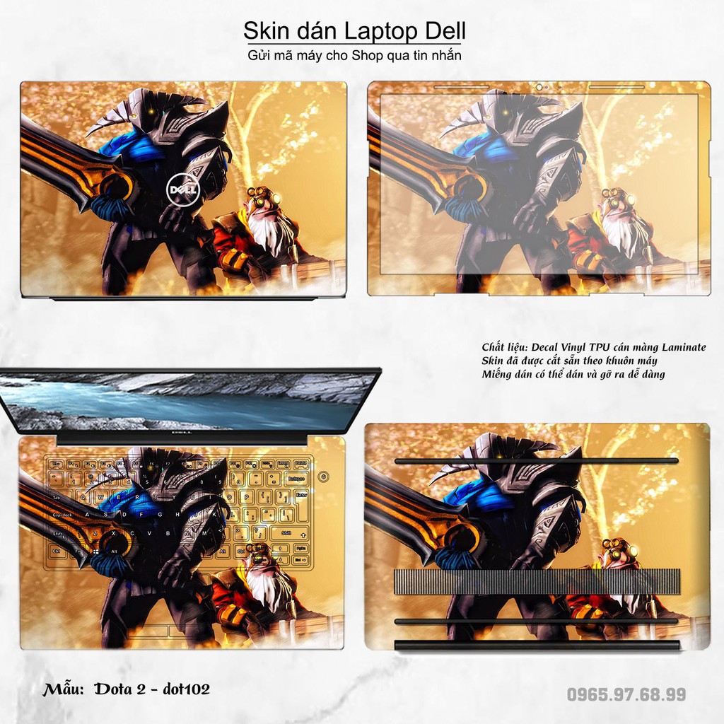 Skin dán Laptop Dell in hình Dota 2 nhiều mẫu 17 (inbox mã máy cho Shop)