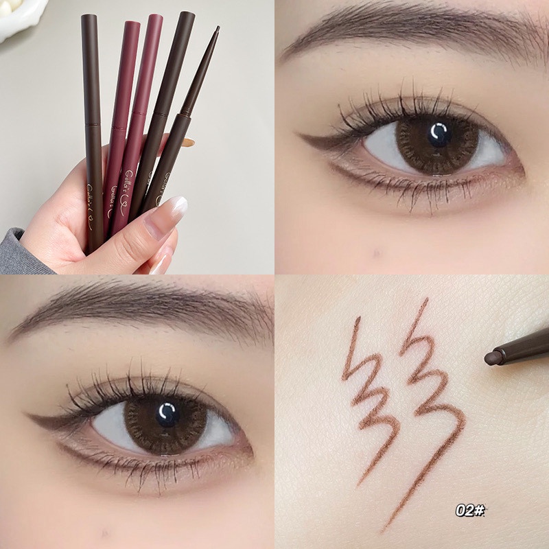 Bút Kẻ Mắt gel Màu Đen / Đỏ Rượu Mượt Mà Không Gây Choáng