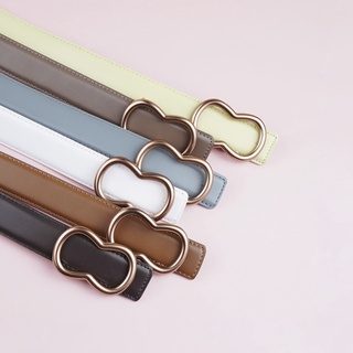 Thắt lưng nữ da thật bản 2.8cm, dây lưng nữ bản to - Kimy Store