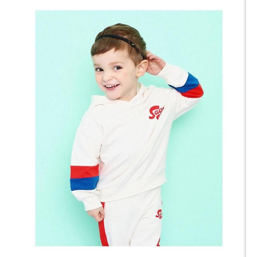 Áo hoddies nỉ da cá ngực saga bé trai Hej. HA3423