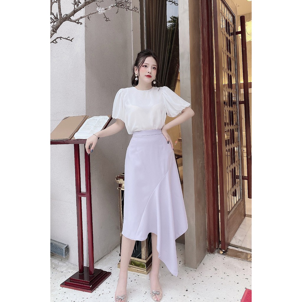 [Mã WABRHI5 giảm 15% đơn 599K] Chân váy nữ vạt lệch 1 bên JDA0731 - 20Again