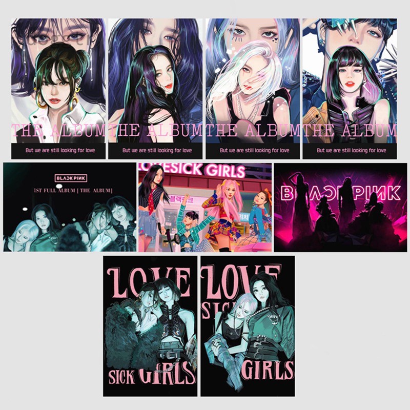 Thẻ Ảnh Lomo Hình Nhóm Nhạc Kpop Blackpink