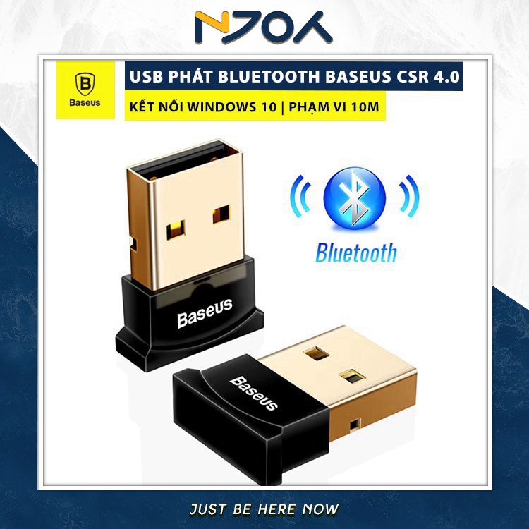 Usb Phát Bluetooth Cho Pc BASEUS Csr 4.0 Adapter Cho Máy Tính Laptop Loa Tai Nghe Bàn Phím Chuột Gamepad Không Dây