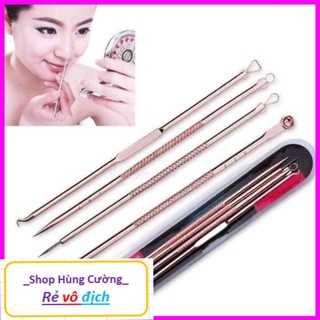 Bộ dụng cụ nặn mụn inox 8 đầu