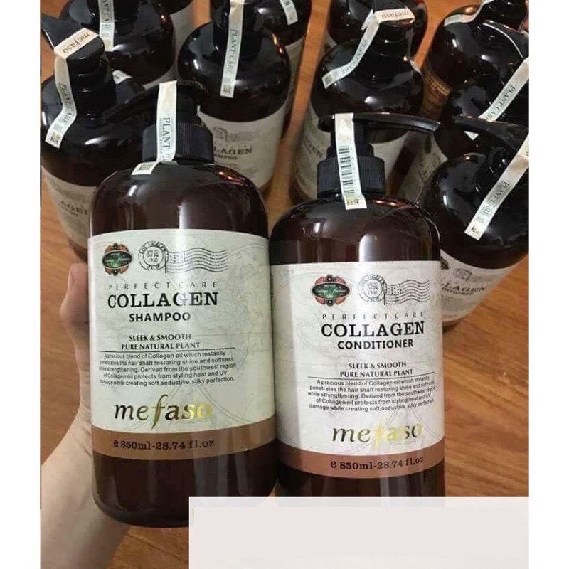 Cặp dầu gội Colagen Mefaso (850ml x2) | BigBuy360 - bigbuy360.vn