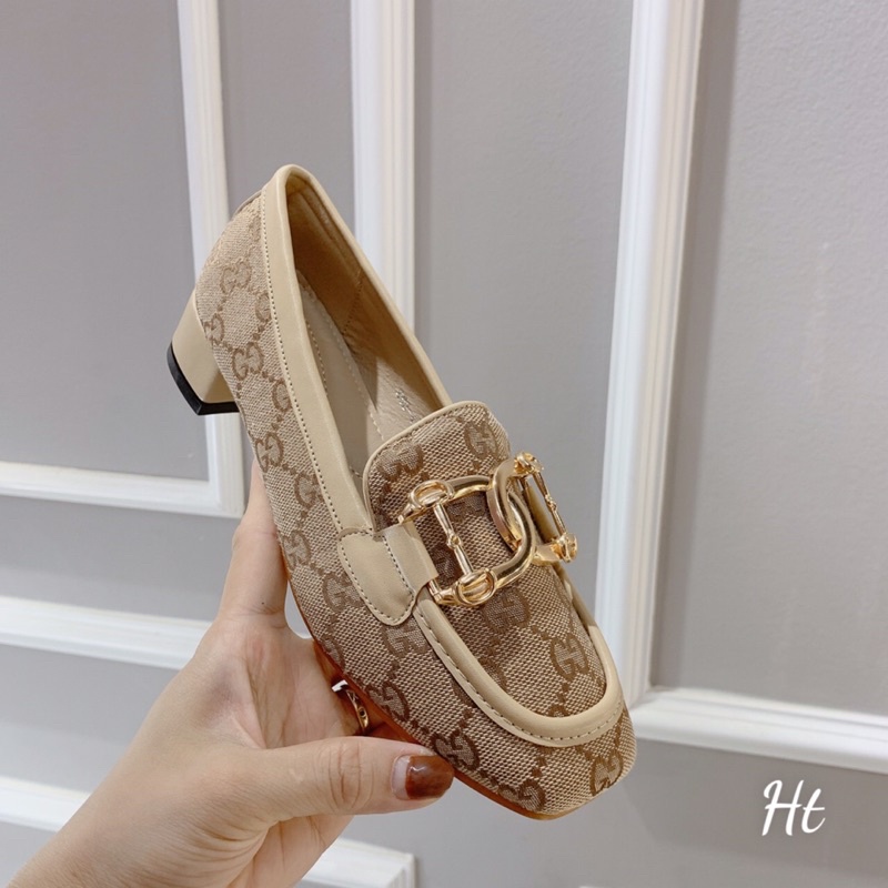 ❄️ HÀNG QUẢNG CHÂU FULL BOX❄️ Giày moka gót vuông 3cm