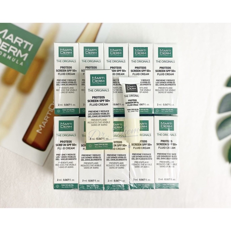 Kem Chống Nắng MARTIDERM Proteos Screen SPF 50+ Fluid Cream - Marti Derm Phổ Rộng - Mini