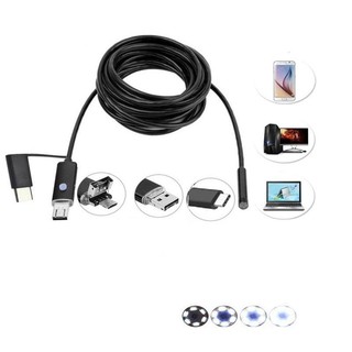 Camera 3in1 Endoscope 5.5mm dài 1m