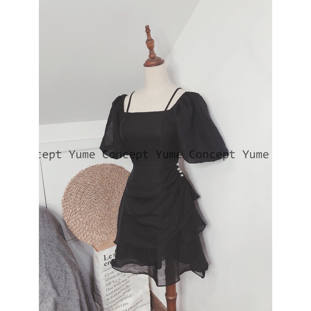 [Mã FATHANG5 giảm 10K đơn 50K]  Đầm tay phồng đính ngọc | BigBuy360 - bigbuy360.vn