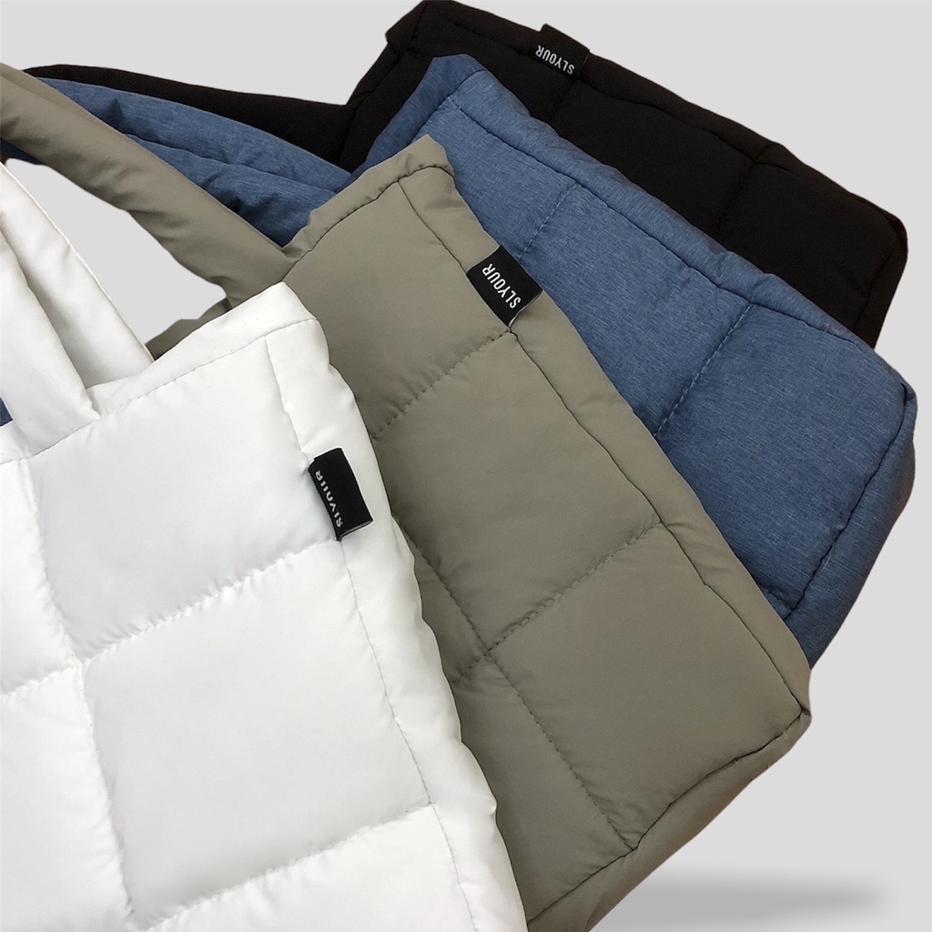 Túi tote trần bông kẻ caro 3line - túi đeo chéo local brand SLYOUR
