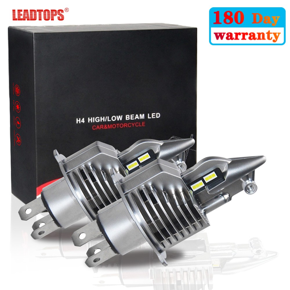 1 Cặp Đèn Pha Chống Sương Mù H4 9003 Hb2 72W 12V 24V 6000K Cho Xe Hơi Xe Máy