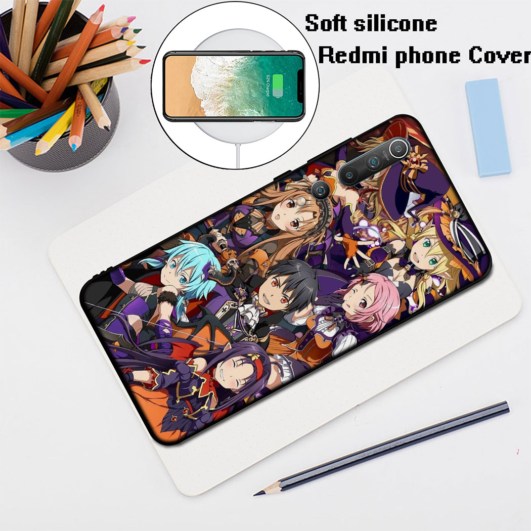 Mềm Ốp Lưng Sword Art Online Nhiều Mẫu Mã Cho Điện Thoại Redmi Note 9s 9 K30 Pro Max Poco X2 9a 9c Iq26