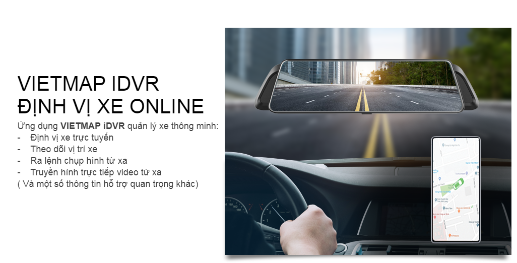 Camera hành trình VIETMAP iDVR P2 cho xe ô tô Dẫn đường S1 Wifi - Hàng chính hãng | BigBuy360 - bigbuy360.vn