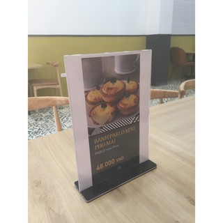 Menu mica A5, kệ mica menu nhà hàng (15 x 21cm)