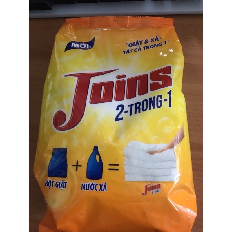 SHOCK BỘT GIẶT JOINS 2in1 túi 4.5kg giặt xả 2 trong 1 giá bìa 169k