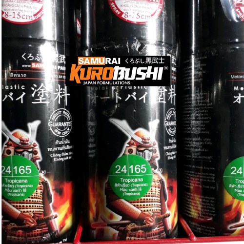 Sơn xịt Samurai Kurobushi - MÀU XANH LÁ TROPICANA 165 (400ml)