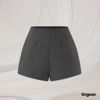 TINGOAN® - Quần shorts ngắn độn hack hông chiết ly eo xám RUN2U SHORTS/GR