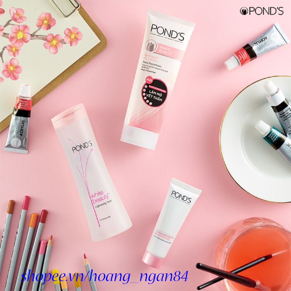 Nước hoa hồng dưỡng trắng da Ponds White Beauty Lightening Toner 150ml Hana18 cung cấp 100% hàng chính hãng