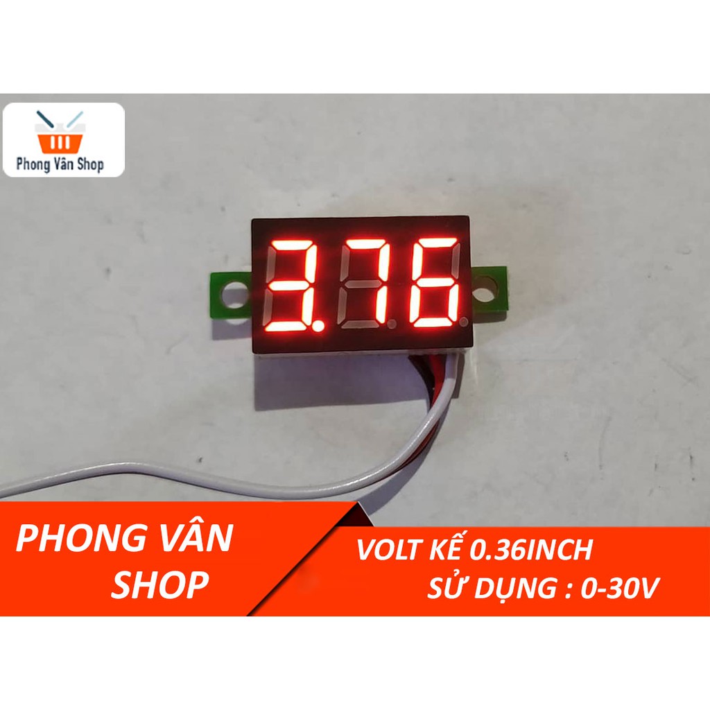 Volt kế đo điện áp 0-30v 3 dây 0.36inch - Vôn kế