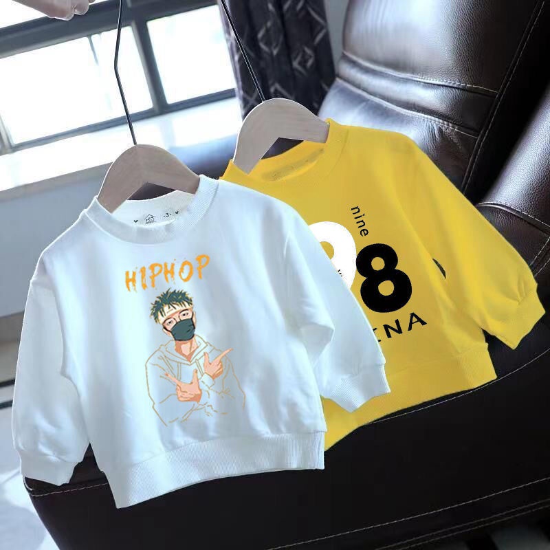Áo Sweater Tay Dài Cổ Tròn Phong Cách Mới Năm 2022 Cho Bé Trai