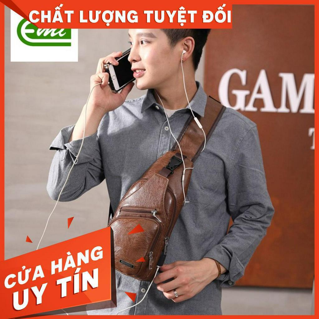 Túi Đeo Chéo Bằng Da Cao Cấp EMI BE90 -loại đẹp