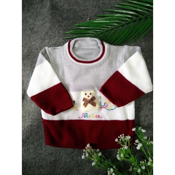 Áo Len chui đầu cho bé trai, bé gái  từ 4-9kg