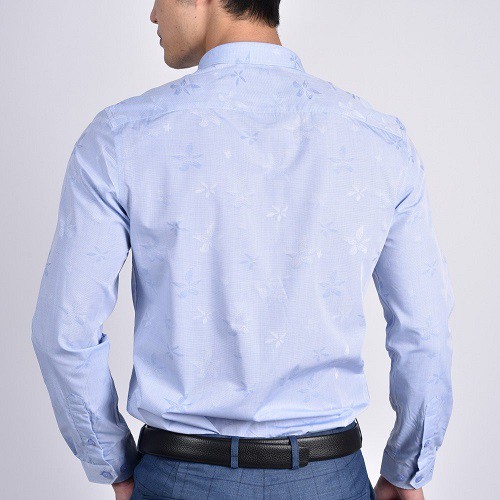 Áo sơ mi nam Owen chất Bamboo dáng Slimfit màu xanh - AS80455D | BigBuy360 - bigbuy360.vn