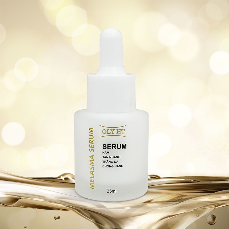 Serum ngừa nám tàn nhang đồi mồi dưỡng trắng da mặt có chống nắng OLY HT 25ml