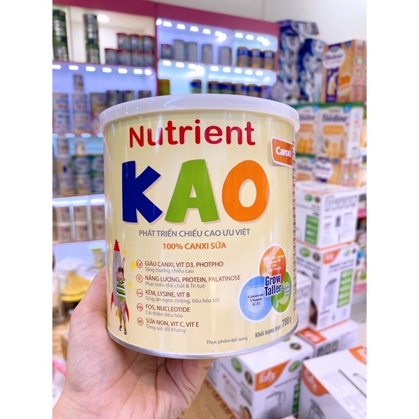 sữa nutrient kao tăng chiều cao cho bé từ 1-6 tuổi hộp 700g