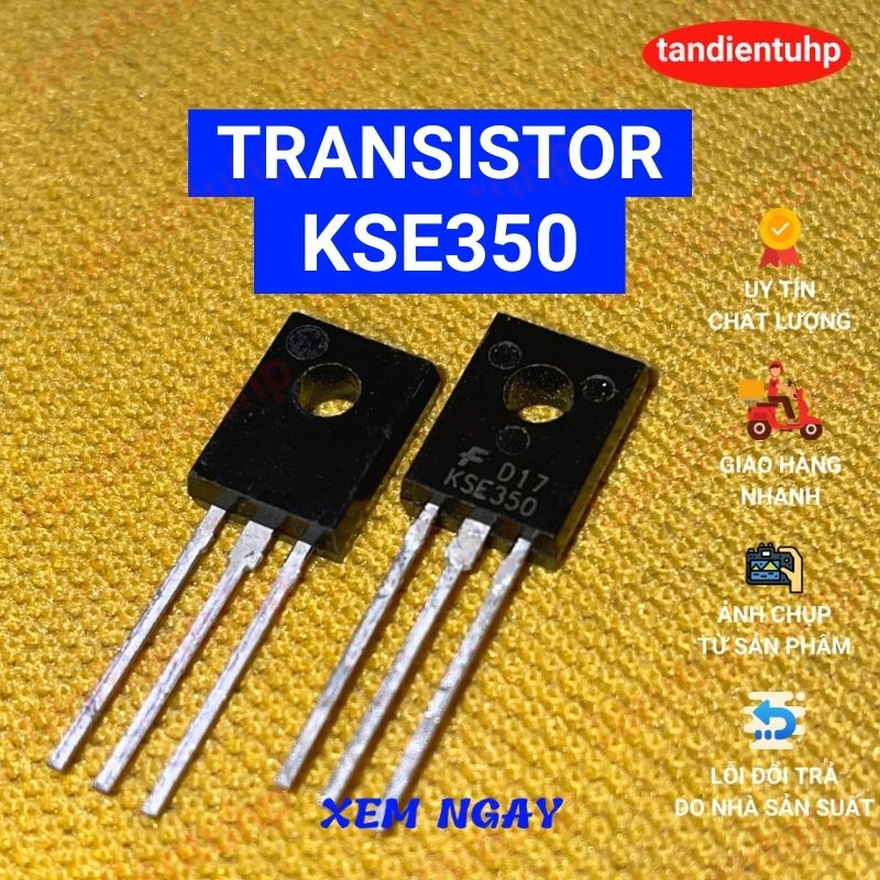 2 Đôi Transistor Công Suất KSE340 - KSE350 TO-126 chân Đồng