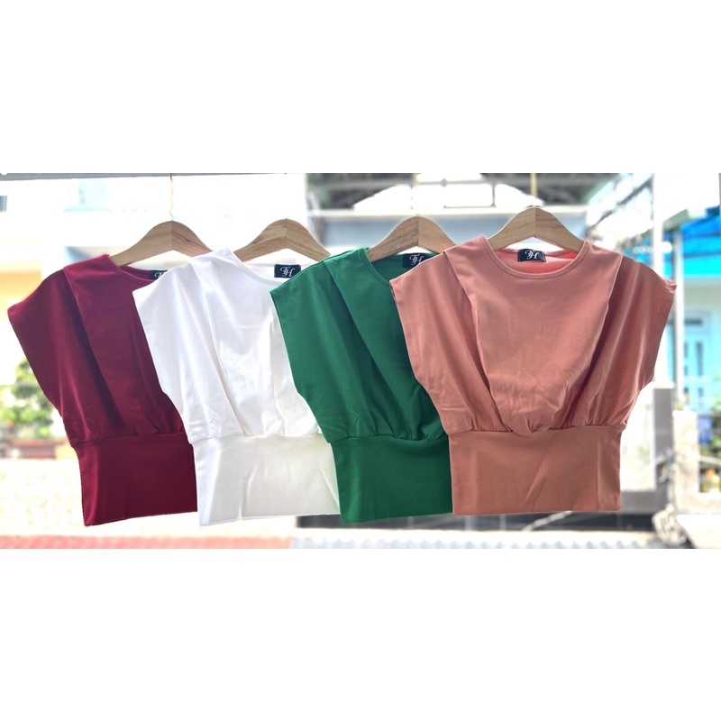 Áo thun bo eo chất co giãn phom xinh