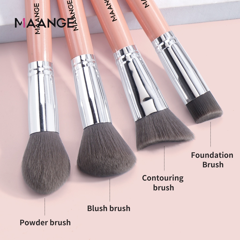 Set 4 cọ trang điểm nền/ tạo khối MAGEFY lông mềm