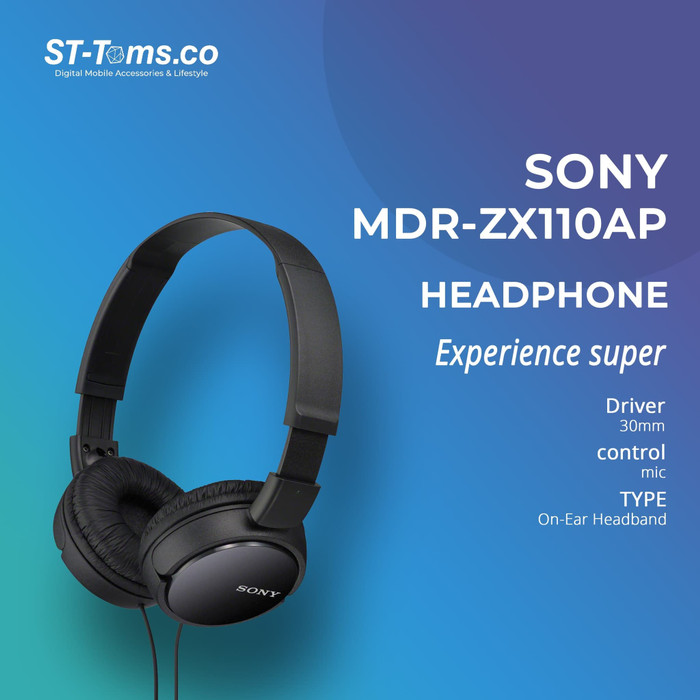 Đệm Bọc Tai Nghe Choàng Đầu Sony Mdr Zx110 Ap - Màu Đen