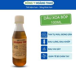 ✅Dầu xoa bóp Hoàng Thao 100ml cho bong gân, đau lưng, đau khớp, tê buồn chân tay
