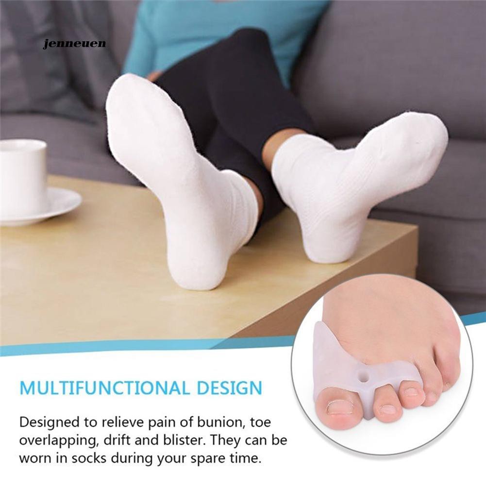 Bộ 2 miếng đệm tách ngón chân cái giảm đau hỗ trợ điều chỉnh ngón chân vào đúng tư thế
