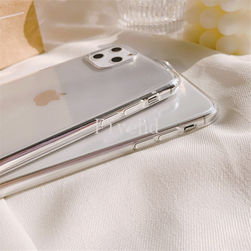 Ốp điện thoại silicon mềm trong suốt siêu mỏng cho iPhone SE2020 13 11 Pro Max X Xr Xs Max 8 7 6 6s Plus Ultra