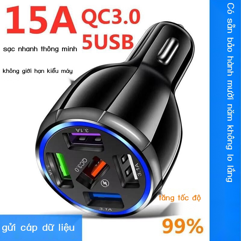 Tẩu Sạc Nhanh Tích Hợp Bật Lửa Thuốc Lá Điện Tử Cổng usb Dùng Trong Xe Hơi