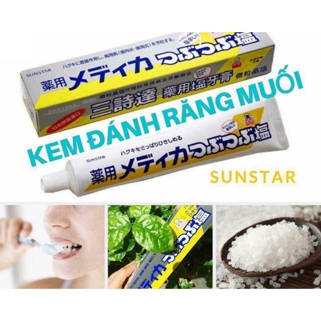 [NỘI ĐỊA NHẬT] Kem Đánh Răng Muối SUNSTAR Nhật Bản Sunstar 170g