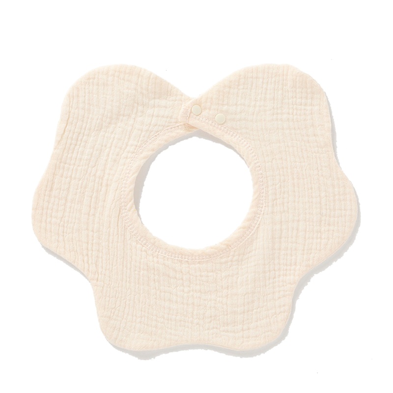 Yếm Ăn Cotton Mềm Mại Xoay 360 Độ In Họa Tiết Hoa Xinh Xắn Dành Cho Các Bé