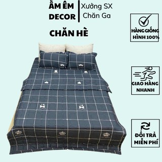 [HÀNG ĐẸP] Chăn hè poly cotton trần bông 3 lớp nhiều mẫu được chọn màu - Chăn hè poly trần bông 3 lớp Ấm Êm Decor Freesh
