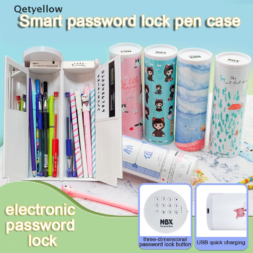 Hộp đựng bút có khóa mật khẩu thông minh đa năng