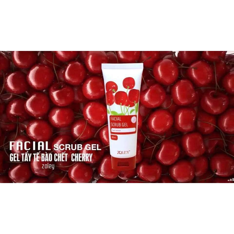 GEL TẨY TẾ BÀO CHẾT MẶT CHERRY FACIAL SCRUB GEL 80ML CHÍNH HÃNG - 3635