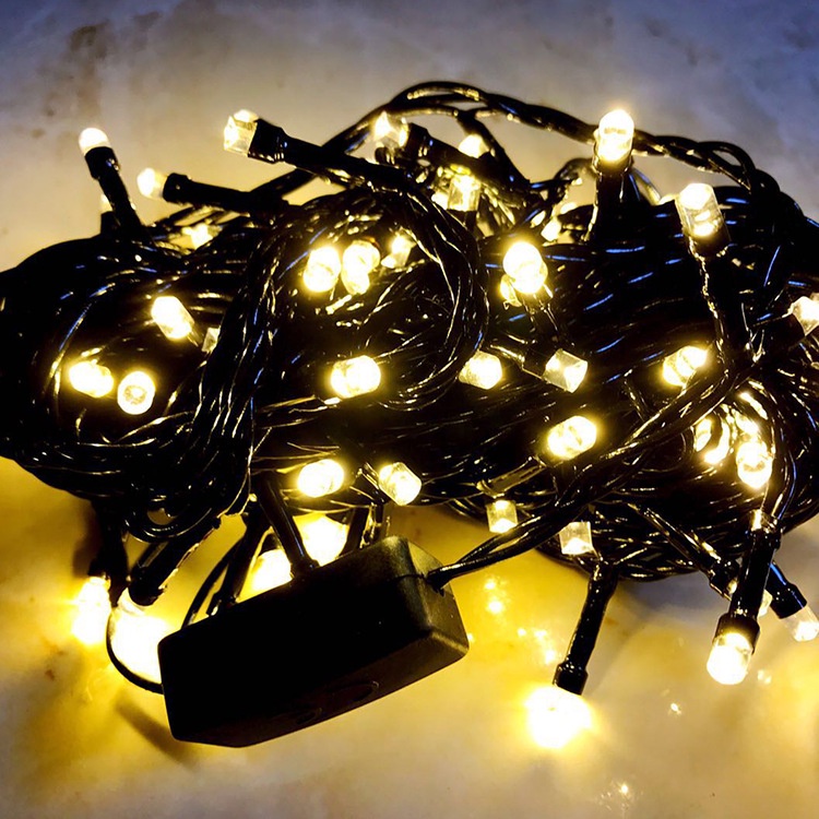 Dây đèn led kim cương, dây led cuốn cây, trang trí ngoài trời, quán cafe, trà chanh, quán nước