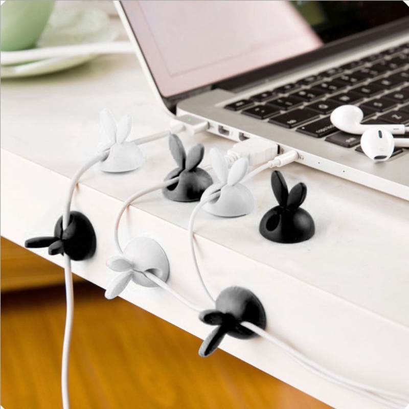 Set 6 phụ kiện giữ dây cáp hình thỏ tiện dụng