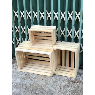 Combo 3 thùng gỗ pallet đa năng