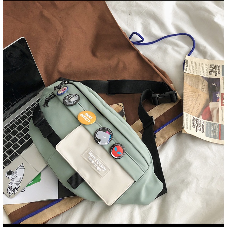 Sticker bag - Túi đeo chéo nam nữ Hàn Quốc form rộng | BigBuy360 - bigbuy360.vn