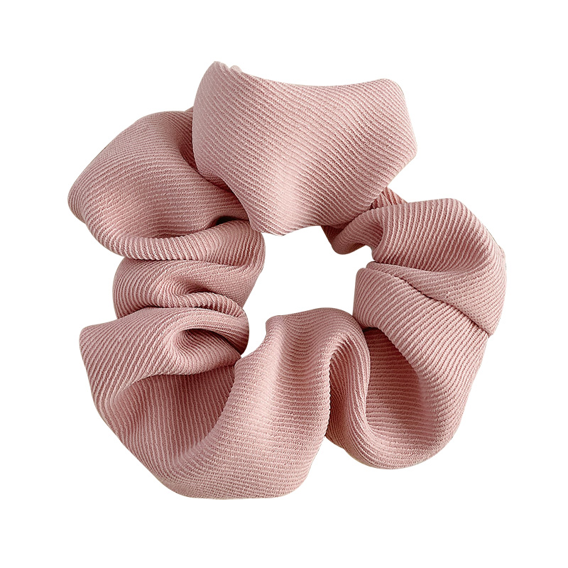 Dây Buộc Tóc Thời Trang Màu Trơn Cá Tính Phong Cách Hàn Quốc Cho Nữ