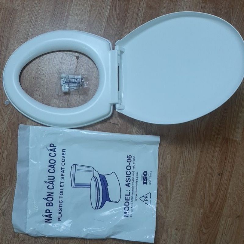 Nắp bồn cầu ASICO-06 nhựa Plastic , Phù hợp với bệt rời