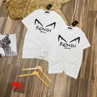 Áo thun Mắt Mèo FENDI, Áo phông nam nữ,áo đôi cotton chất đẹp,full size